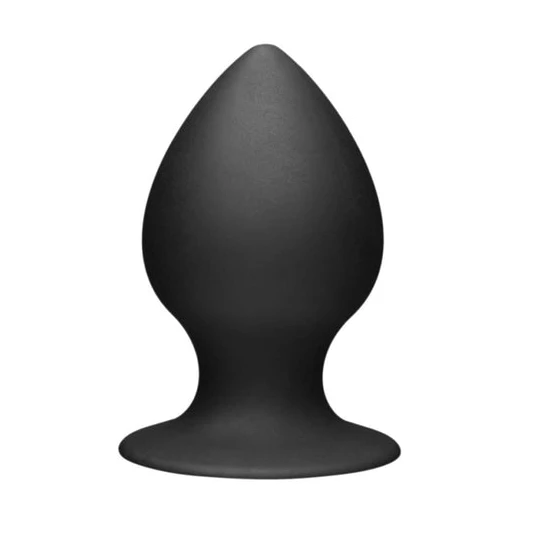 Huge Black Silicone Plug Accessible 6411