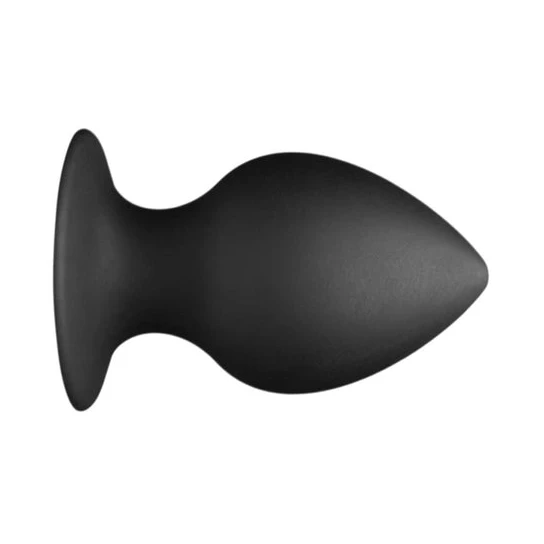 Huge Black Silicone Plug Accessible 6411