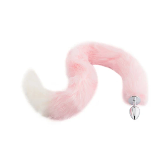 Innovative 2693 Pink with White Fox Metal Tail, 32