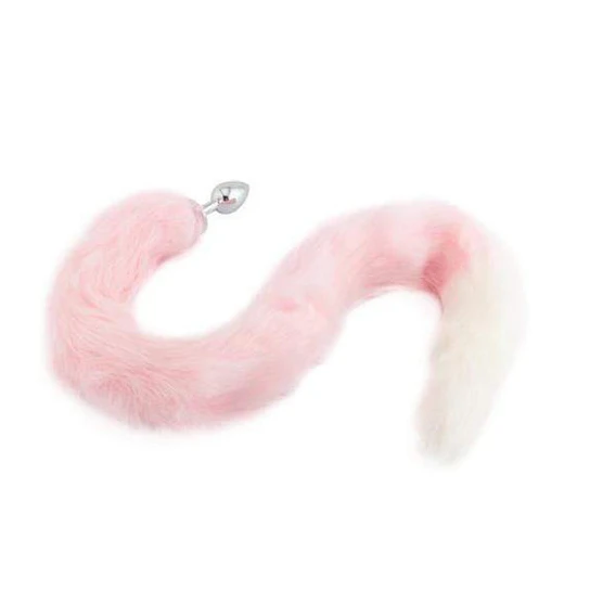 Innovative 2693 Pink with White Fox Metal Tail, 32"