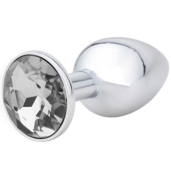 Innovative 2823 Elegant Gemmed Steel Plug