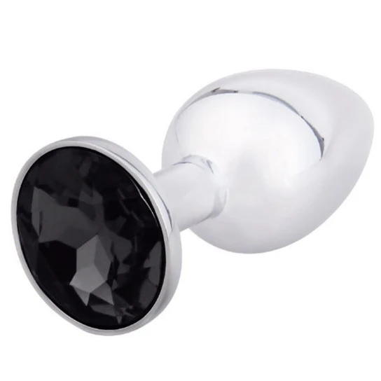 Innovative 2823 Elegant Gemmed Steel Plug