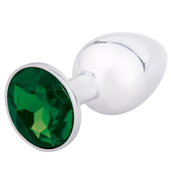 Innovative 2823 Elegant Gemmed Steel Plug