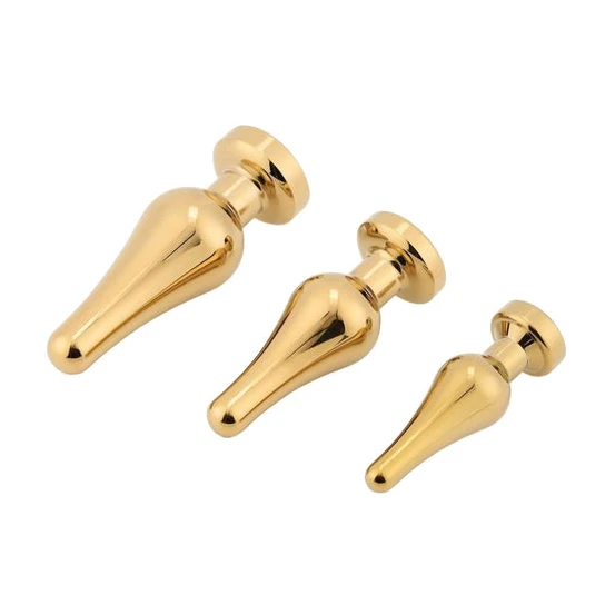 Innovative 4206 Tapered Gold Anal Jewel Starter Kit (3 Piece)