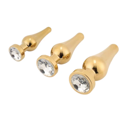 Innovative 4206 Tapered Gold Anal Jewel Starter Kit (3 Piece)