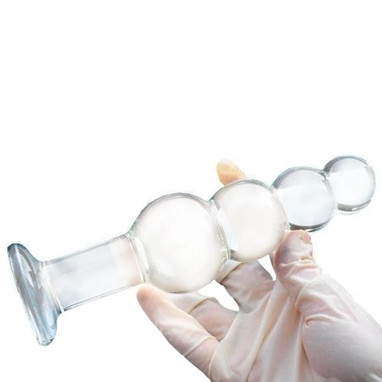 Innovative 4314 Large Glass Anal Beaded Toy