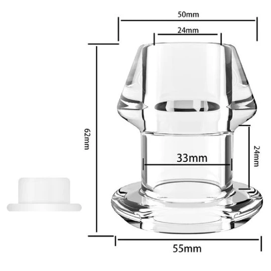 Innovative 4501 Clear Silicone Hollow Sealing Plug