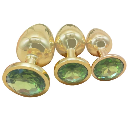 Innovative 5209 Gold Anal Toy Jeweled Plug