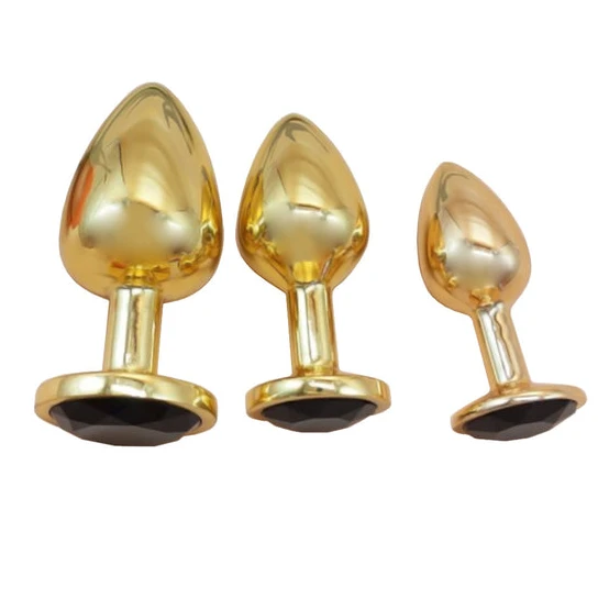 Innovative 5209 Gold Anal Toy Jeweled Plug
