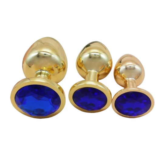 Innovative 5209 Gold Anal Toy Jeweled Plug