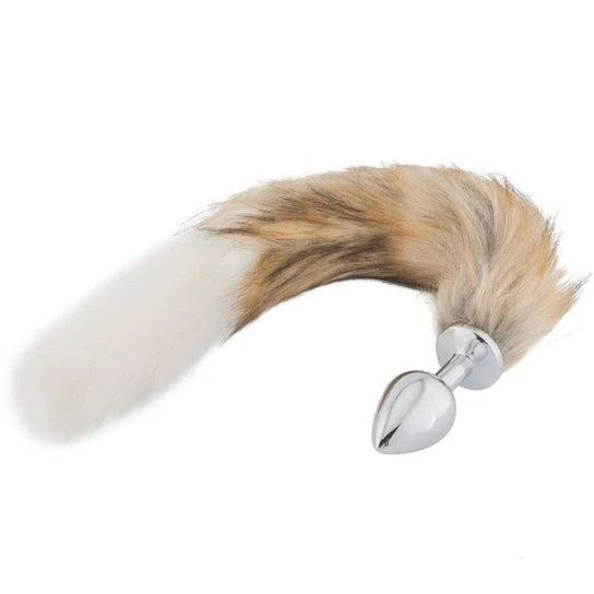 Innovative 6913 Brown with White Cat Metal Tail, 18