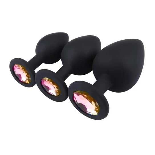 Innovative 7205 Dazzling Silicone Anal Prep Set (3 Piece)