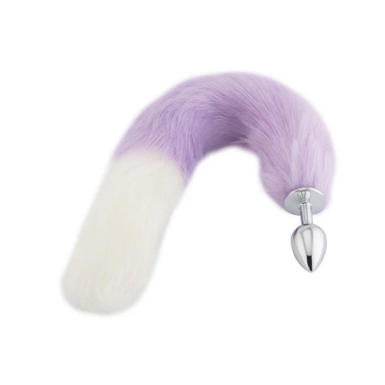 Innovative 8547 Purple with White Fox Metal Tail, 18