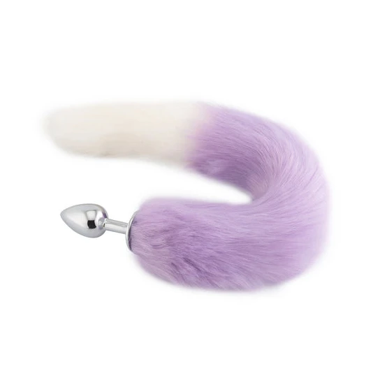 Innovative 8547 Purple with White Fox Metal Tail, 18