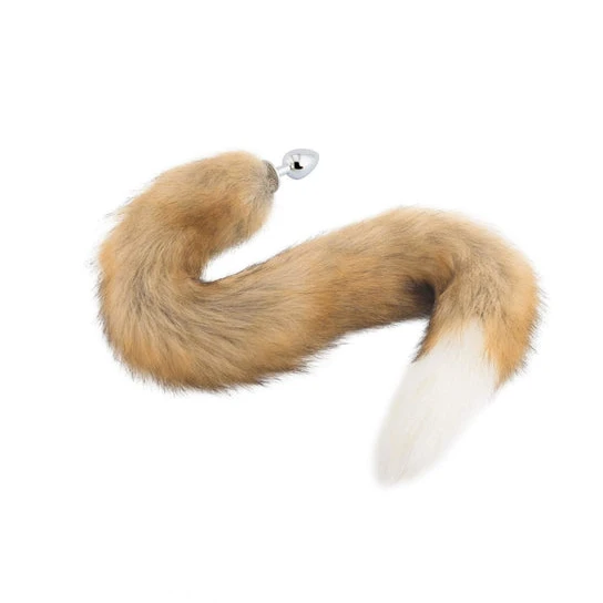 IntimateStyle 1685 Brown & White Fox Tail Plug 32"