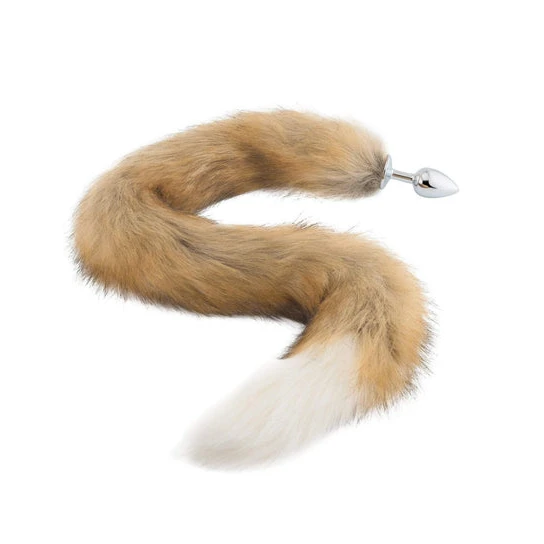 IntimateStyle 1685 Brown & White Fox Tail Plug 32