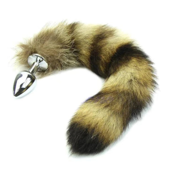 IntimateStyle 2420 16" Kitten Brown Cat Tail with Stainless Steel Plug