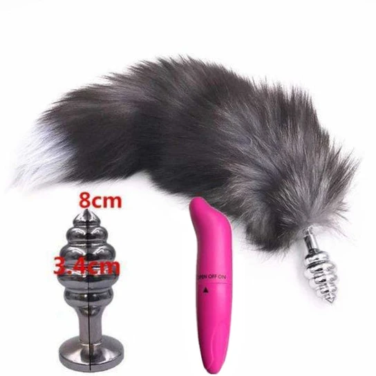 IntimateStyle 504 Dark Fox Tail With Vibrator 15