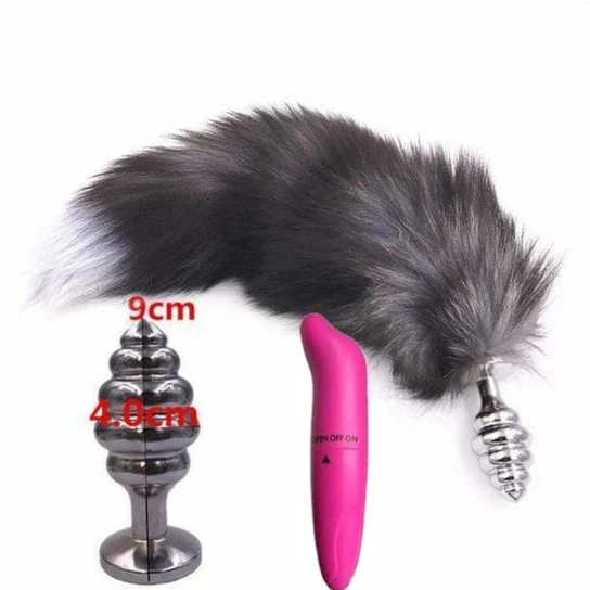 IntimateStyle 504 Dark Fox Tail With Vibrator 15