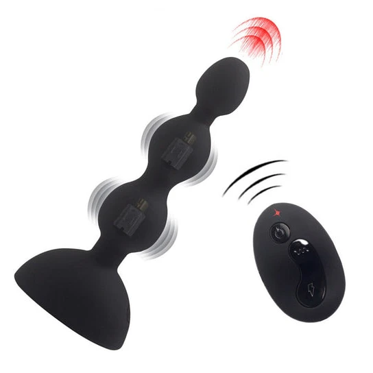 IntimateStyle 6133 Triple Pleasure Bead Anal Vibration Plug