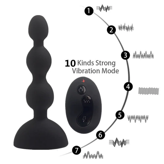 IntimateStyle 6133 Triple Pleasure Bead Anal Vibration Plug