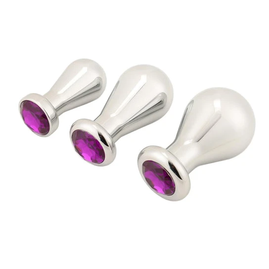 Jeweled Bulb Anal Toy Set (3 Piece) Elegant 5076