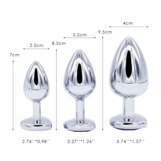 Keys To Princess's Heart Plug Set (3 Piece) Elegant 6124