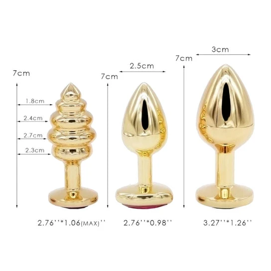 Keys To Princess's Heart Plug Set (3 Piece) Elegant 6124