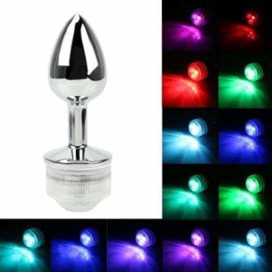 LED RGB Anal Remote Plug DiscreetChoice 305
