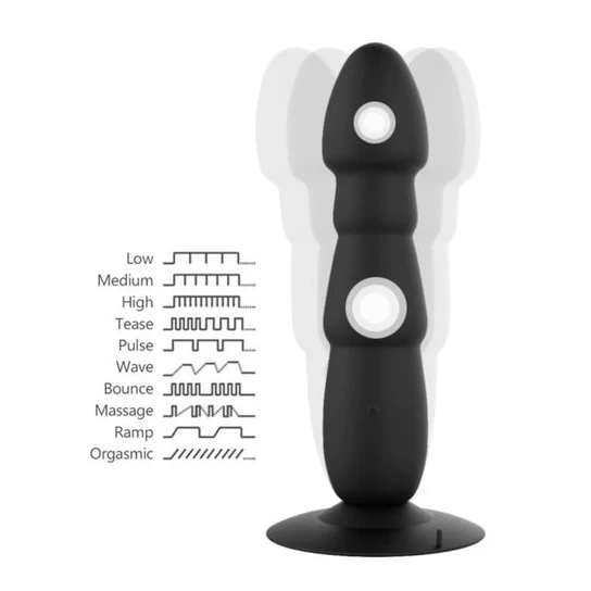 Long Dildo Rocket Anal Vibrator Ergonomic 6301