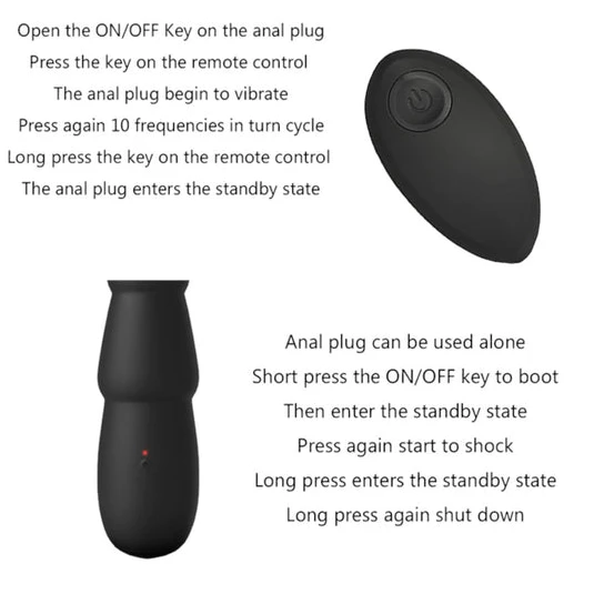 Long Dildo Rocket Anal Vibrator Ergonomic 6301