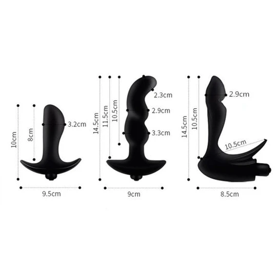 Multispeed Silicone Massaging P-Spot Anal Vibrator DiscreetChoice 1161