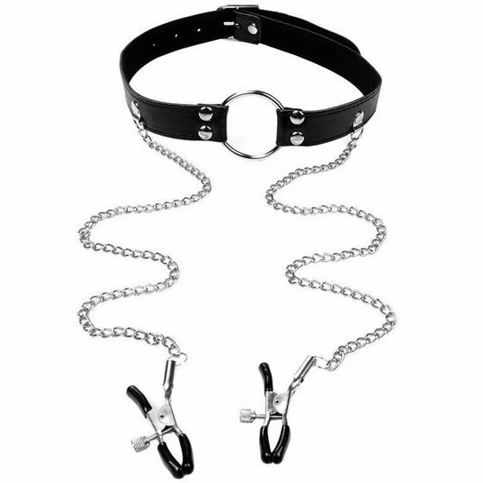 Nipple Chain Ring Gag EverydayUse 366