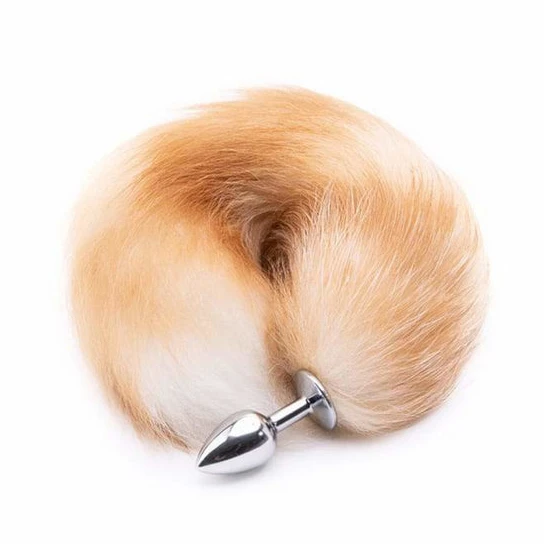 Orange Metal Fox Anal Tail 16