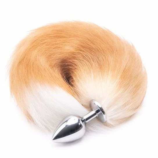 Orange Metal Fox Anal Tail 16