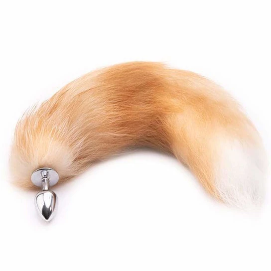 Orange Metal Fox Anal Tail 16