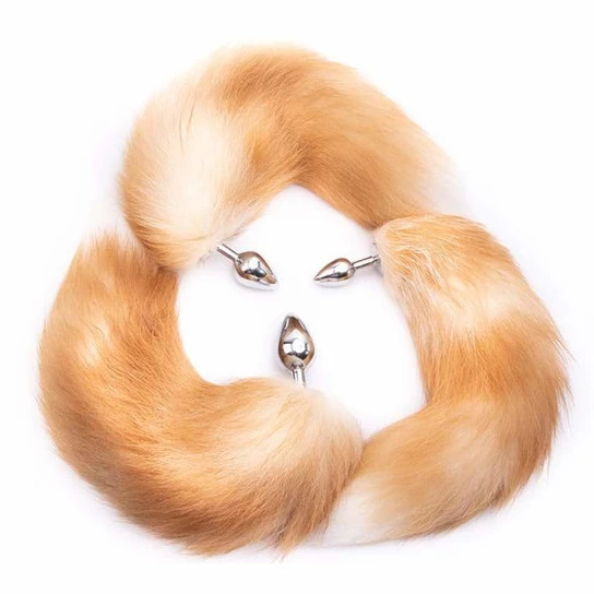 Orange Metal Fox Anal Tail 16