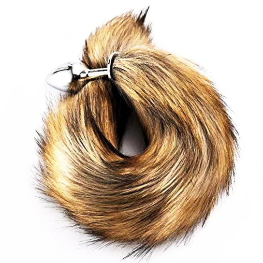 PartnerFriendly 1408 Brown Metal Fox Tail 16
