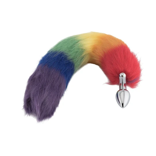 PartnerFriendly 5539 Rainbow Fox Shapeable Metal Tail, 18