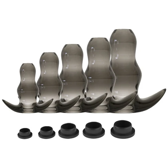 PartnerFriendly 7832 Gray Silicone Hollow Plug