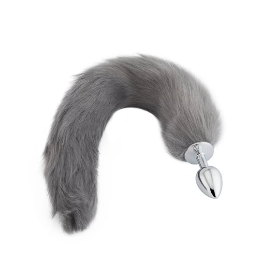 PartnerFriendly 9614 Grey Fox Metal Tail, 18