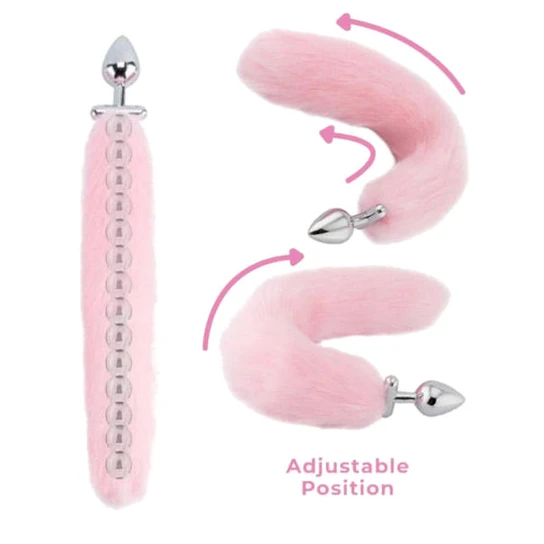 PerfectFit 2515 Pink Fox Shapeable Metal Tail, 16