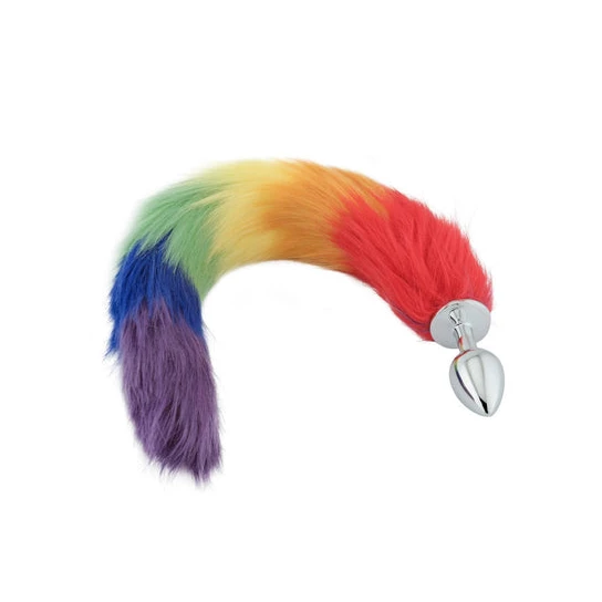PerformanceBoost 9946 Rainbow Fox Tail Metal Plug 18