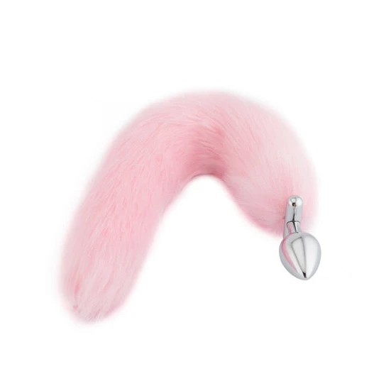 Pink Fox Shapeable Metal Tail, 16