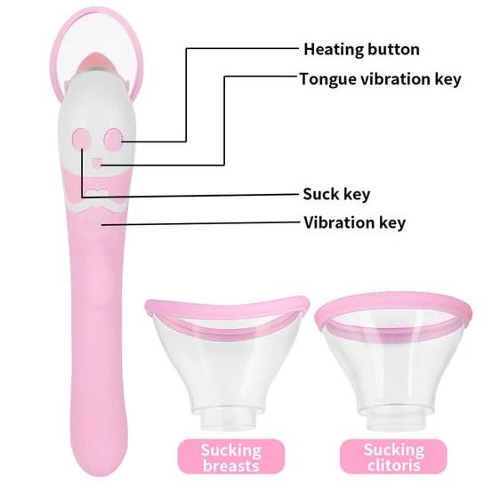 Pink Tongue Anal Vibrator GreatBenefit 7376