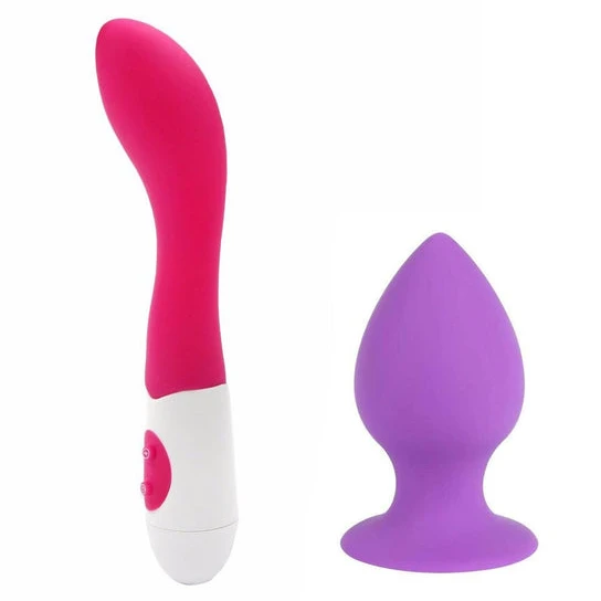 Pink Vibrating Anal Dildo Pleasurable 6120