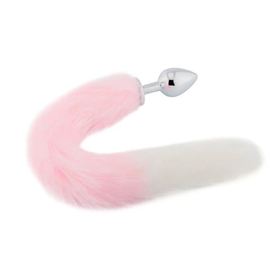 Pink with White Fox Metal Tail, 18" PerformanceBoost 4791