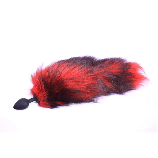 Pleasurable 2092 Red Silicone Wolf Tail Plug 16