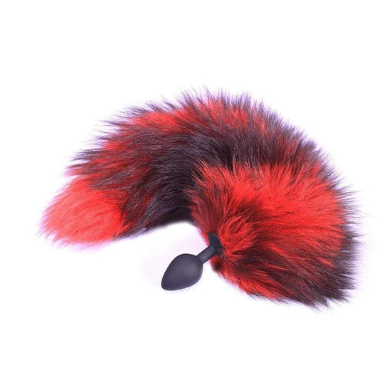 Pleasurable 2092 Red Silicone Wolf Tail Plug 16