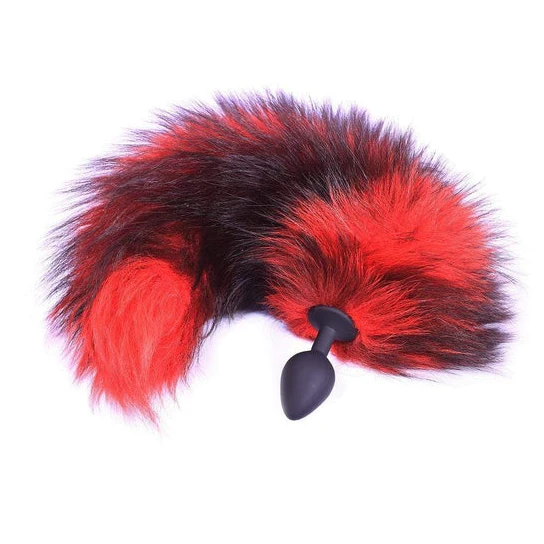 Pleasurable 2092 Red Silicone Wolf Tail Plug 16